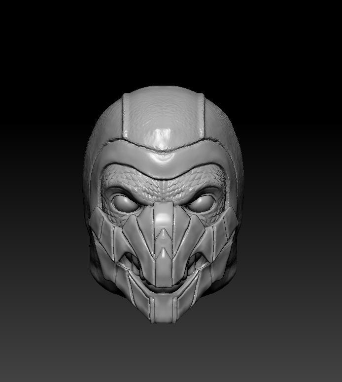 Reptile Mortal Kombat Head action figure mk  lizard