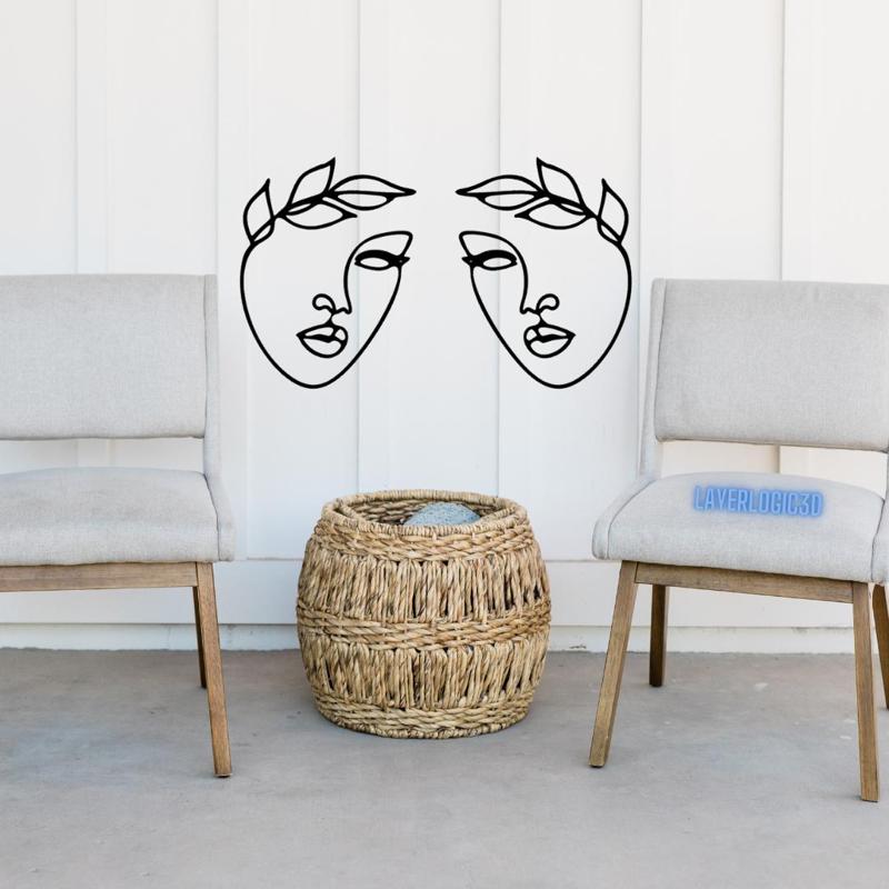 Hidden Face Line Art