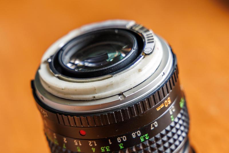 Old Minolta lens to Canon EF mount
