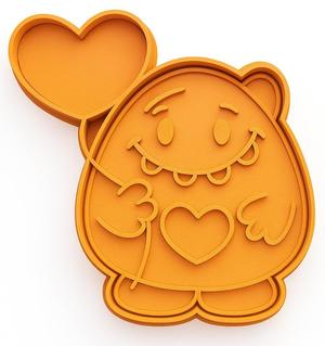 Monster with Balloon Cookie Cutter