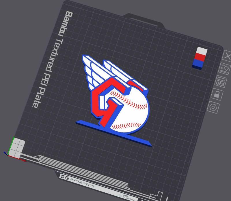 Cleveland Guardians Logo Table Stand