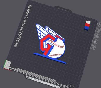 Cleveland Guardians Logo Table Stand