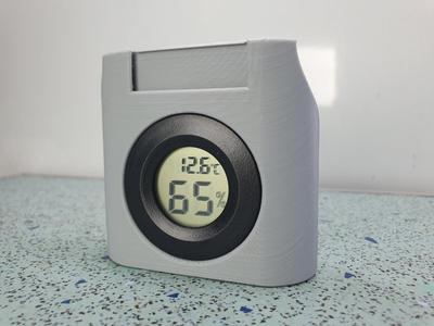 Hygrometer / Relative Humidity Gauge Holder For Lock-n-Lock HPL951 3.9 Litre Cereal / Filament Storage Boxes