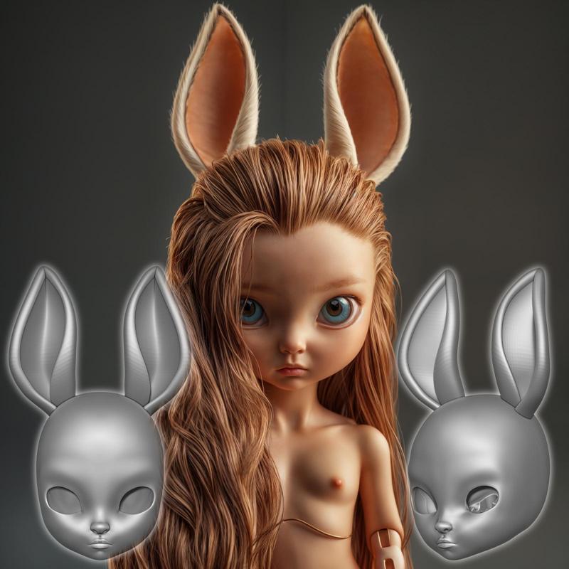 Linda -bjd doll Head, face, child, teenager, smile, adult, emotions, facial expressions, eyes, nose, mouth, ears, cheeks, chin, face shape, hair, hairstyle, makeup