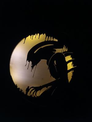 horror night lamp - alien