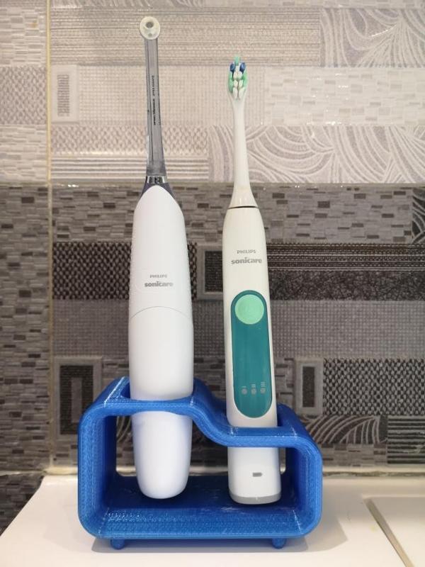 Stand for toothbrush and airfloss (Philips Sonicare)
