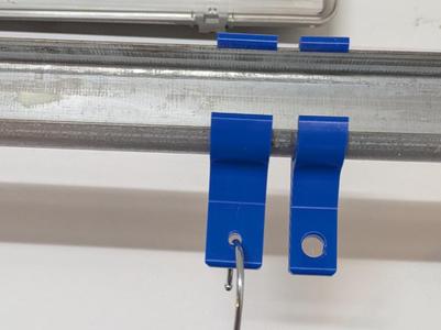 Snap on Garage Door Rail Hanger