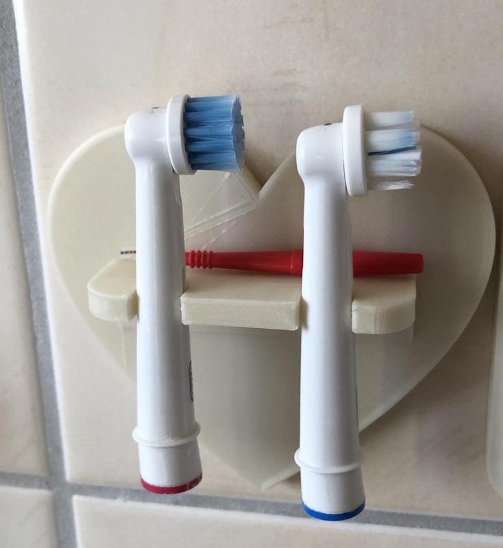 Toothbrush holder for Braun Oral-B brush heads / Halter für Braun Oral-b Zahnbürtenköpfe