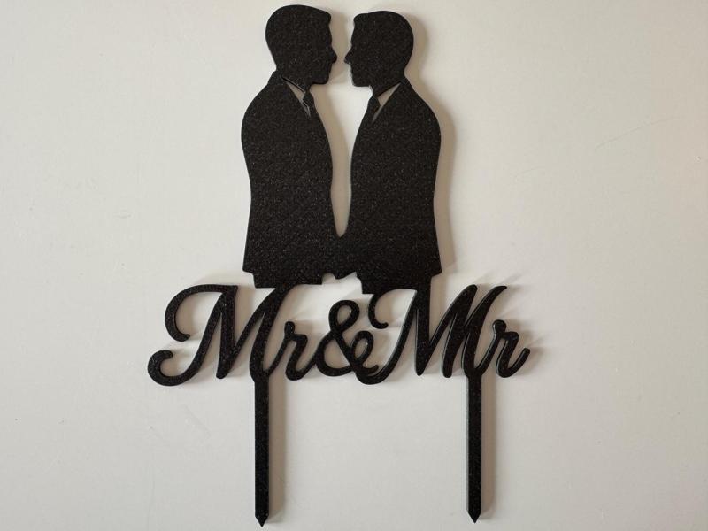 Wedding Cake Topper Male Couple