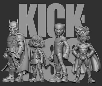 Kick-Ass  Cast Action Figures