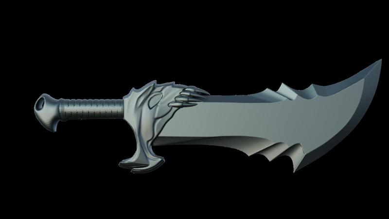 Chaos Swords Life Size STL