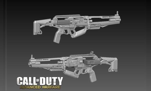ae4 RIFLE 3DMODEL COD Advanced Warfare