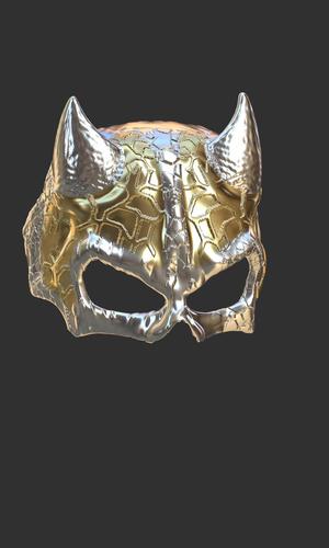 Calavera cat mask REPAIRED