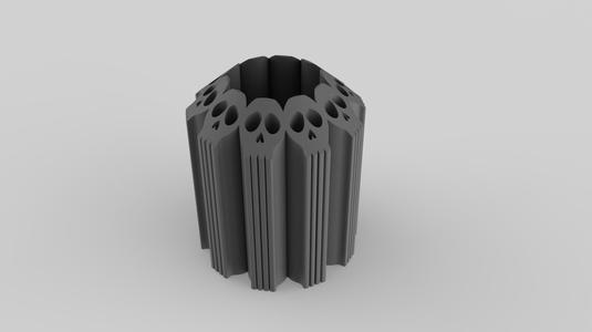 Skull Tower Pen Holder