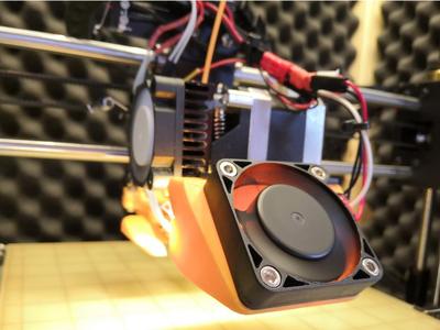 LED and Cooling Fan Mount for Wanhao Duplicator i3