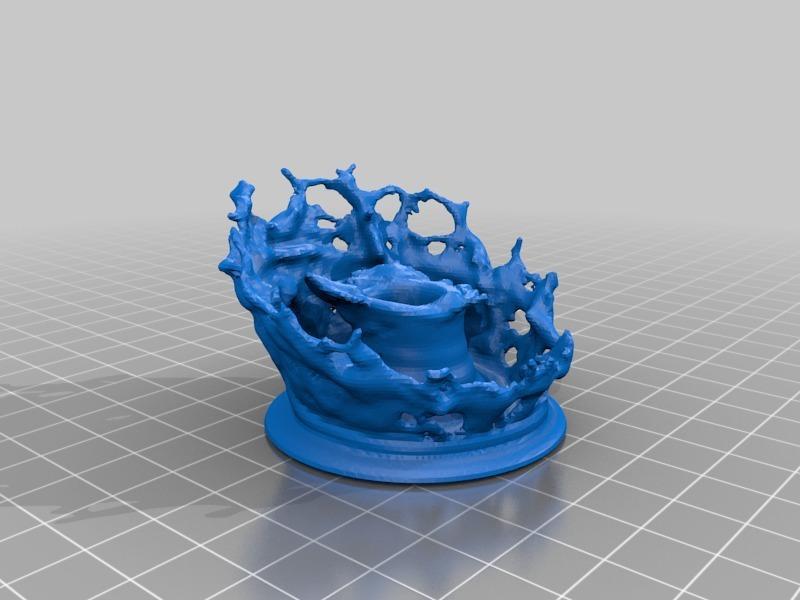 Splashing Pen Holder with hole