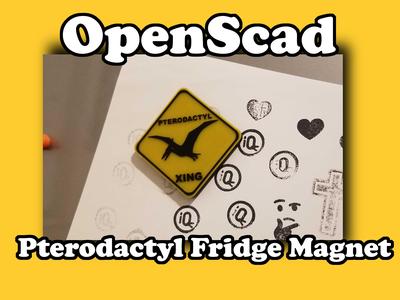 OpenScad Pterodactyl Magnet