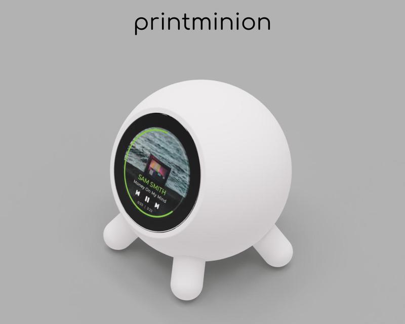 Sphere Enclosure w. short legs (drxO1) for Seeed Studio 1.28 Round touch Display for XIAO