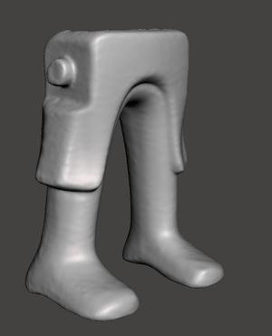 Legs, split skirt, smooth armoured boots - Playmobil