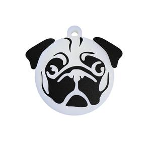 DOGS - Pug Face - Keychain
