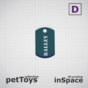 Pet - Dog - Tag - Balley - Army - Customized -