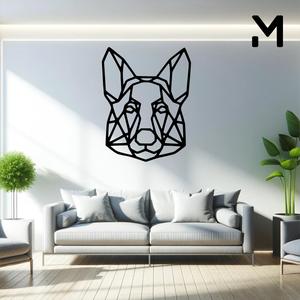 Wall silhouette - German shepherd dog - Geometry