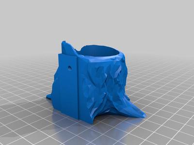 Small, wall mount glue "stick" holder