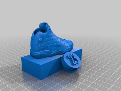 jordan xiii statue with base