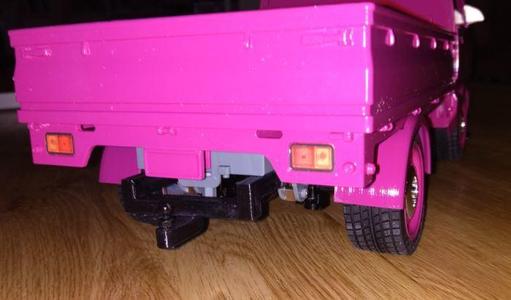 WPL D12 rear fender and trailer hitch