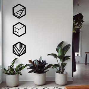 Wall art - Hexagon - 2D - SET 0NE