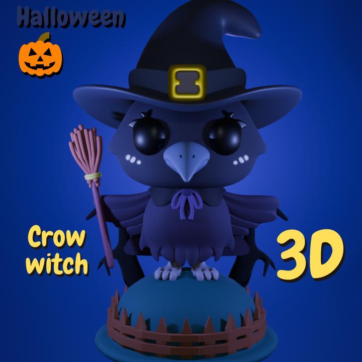 Crow on halloween