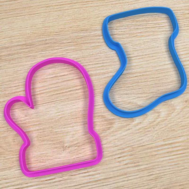 Christmas Set Mittens & Stocking Cookie Cutter