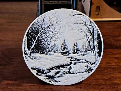 Winter Stream Coaster