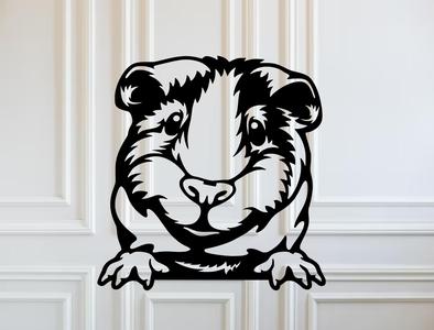 guinea pig guinea pig mural realistic art