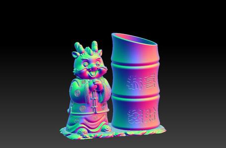 Congratulations on getting rich in the Year of the Dragon Pen Holder 3