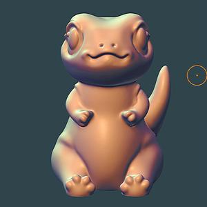 Cute Salamander Sculpt