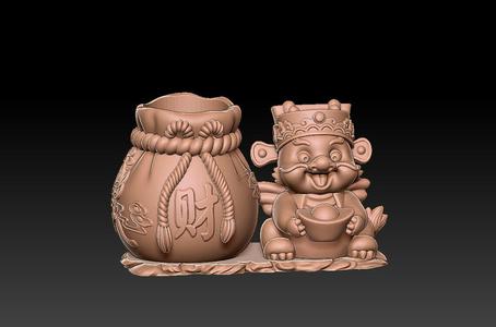 Congratulations on getting rich in the Year of the Dragon pen holder 6