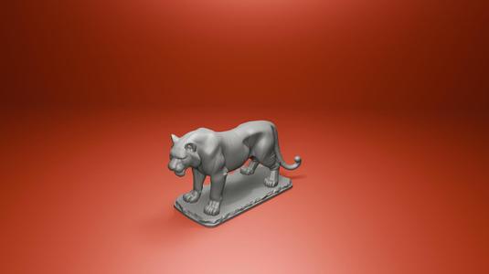 Realistic Tiger 3D Model – STL for 3D Printing – Detailed Wildlife Sculpture