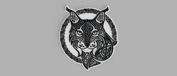 Tiger Cat Cat Pattern Coaster