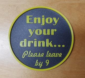 Coaster Enjoy your drink ...