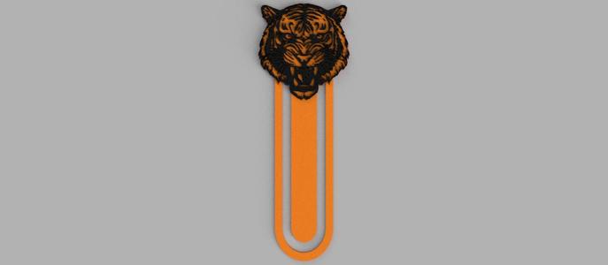 Angry Tiger Angry Head Logo Bookmarks