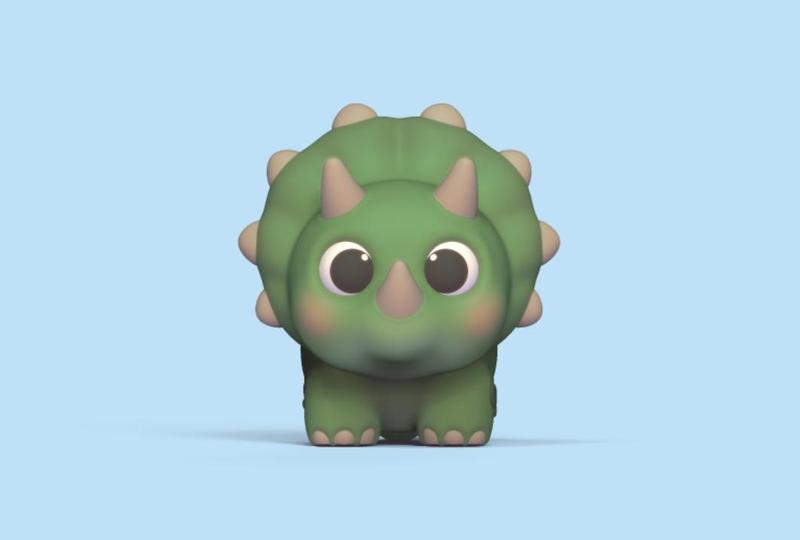 Cute Little Triceratops