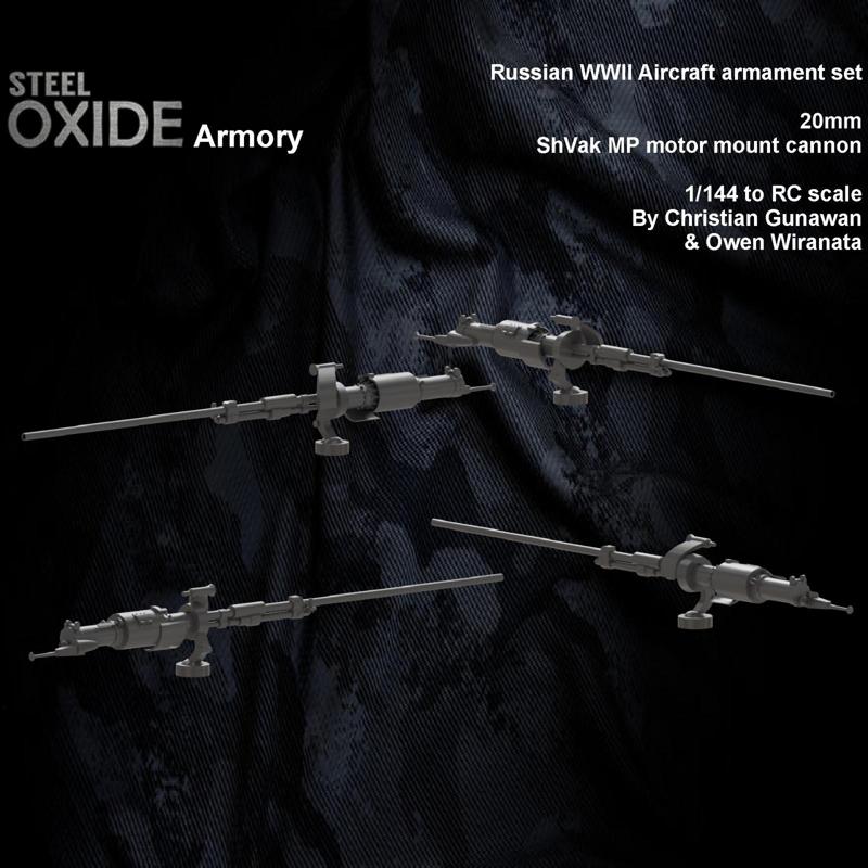 Soviet WWII SHVAK MP 20mm motor mount aircraft cannon