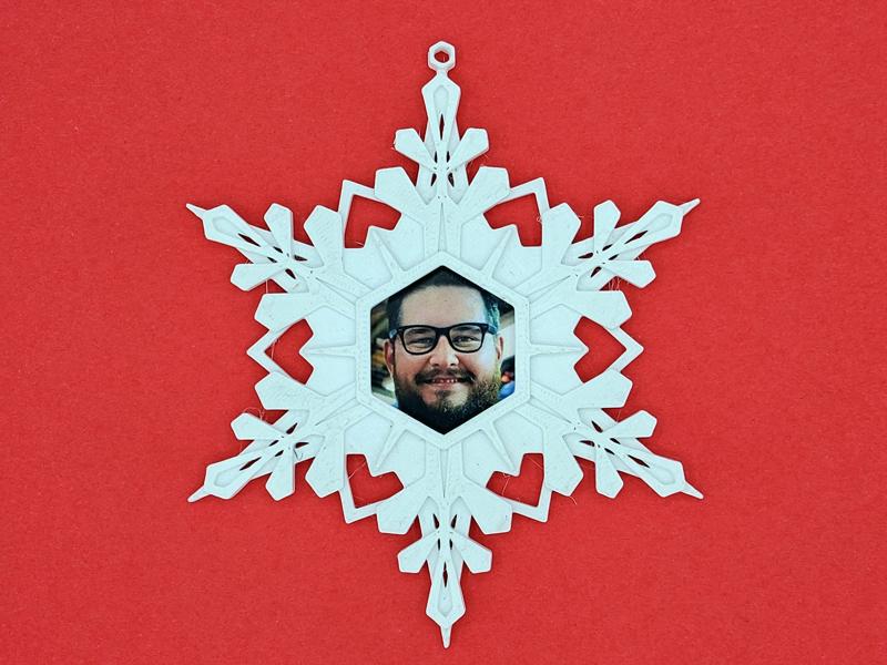 Snowflake Picture Ornament