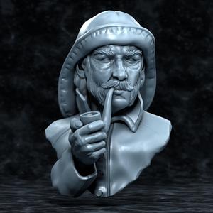 Thomas, the "Wickie"(Lighthouse keeper), bust