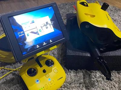 Chasing ROV - DJI CrystalSky monitor mount