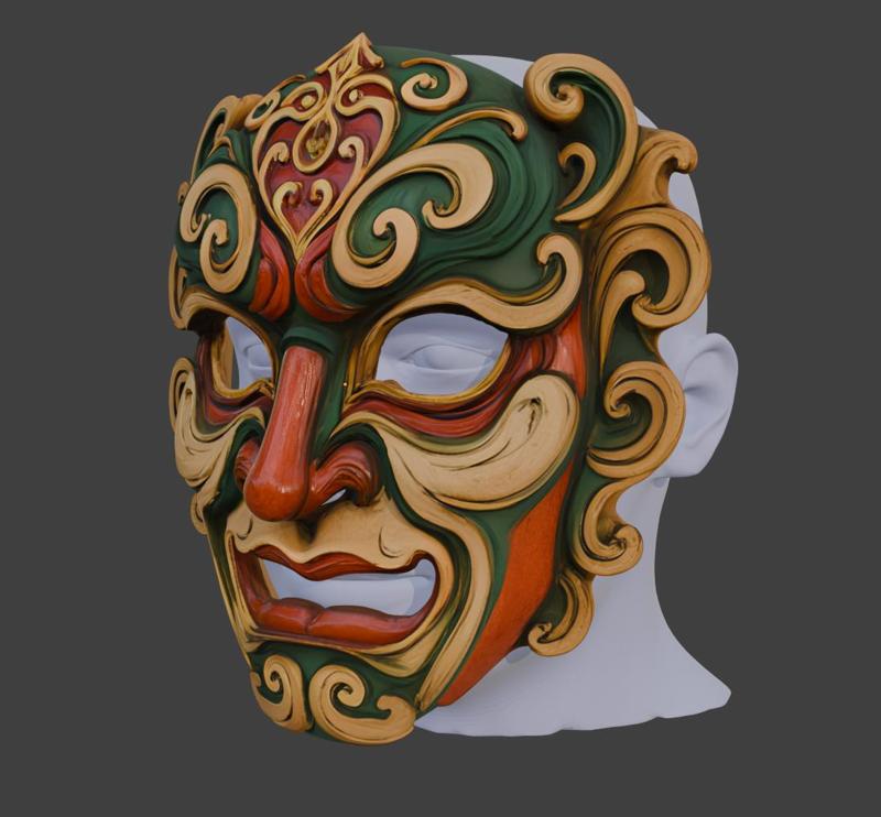 Japanese Oni Mask