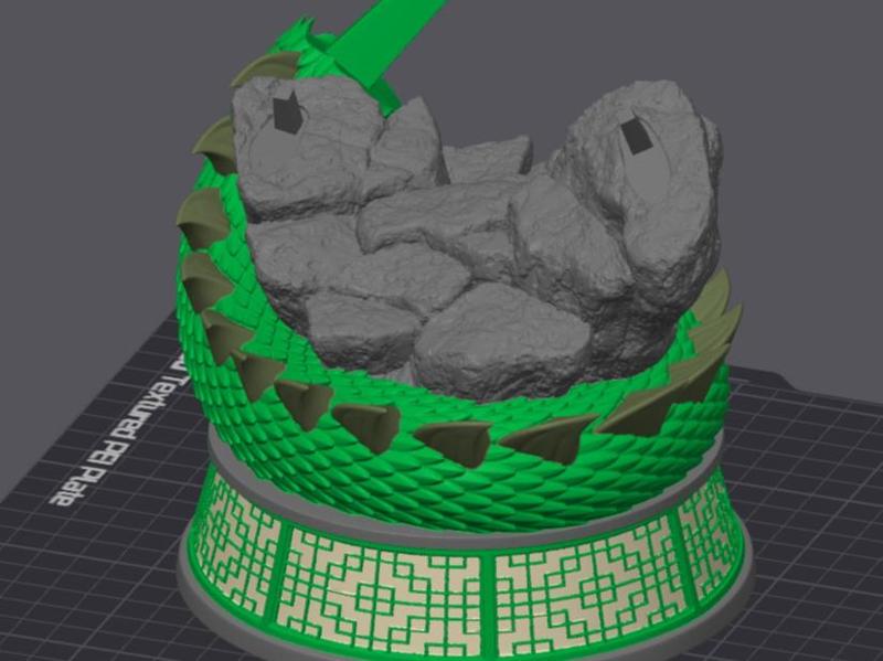 Goku & Shenron - Shenron's Body & Pedestal