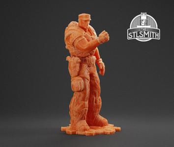 Victor Hoffman Gears of War OT Miniature STL
