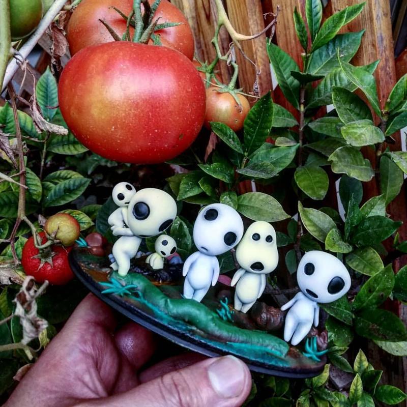 SET "KODAMAS FAMILY" CHIBI Baby's (Anime movie 3D FanArt)